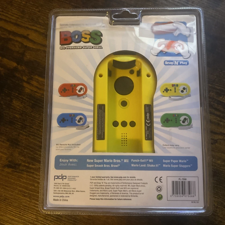 BOSS Big Oversized Super Shell For Nintendo Wiimote Controller's - BLUE - Sealed - Image 2 of 2