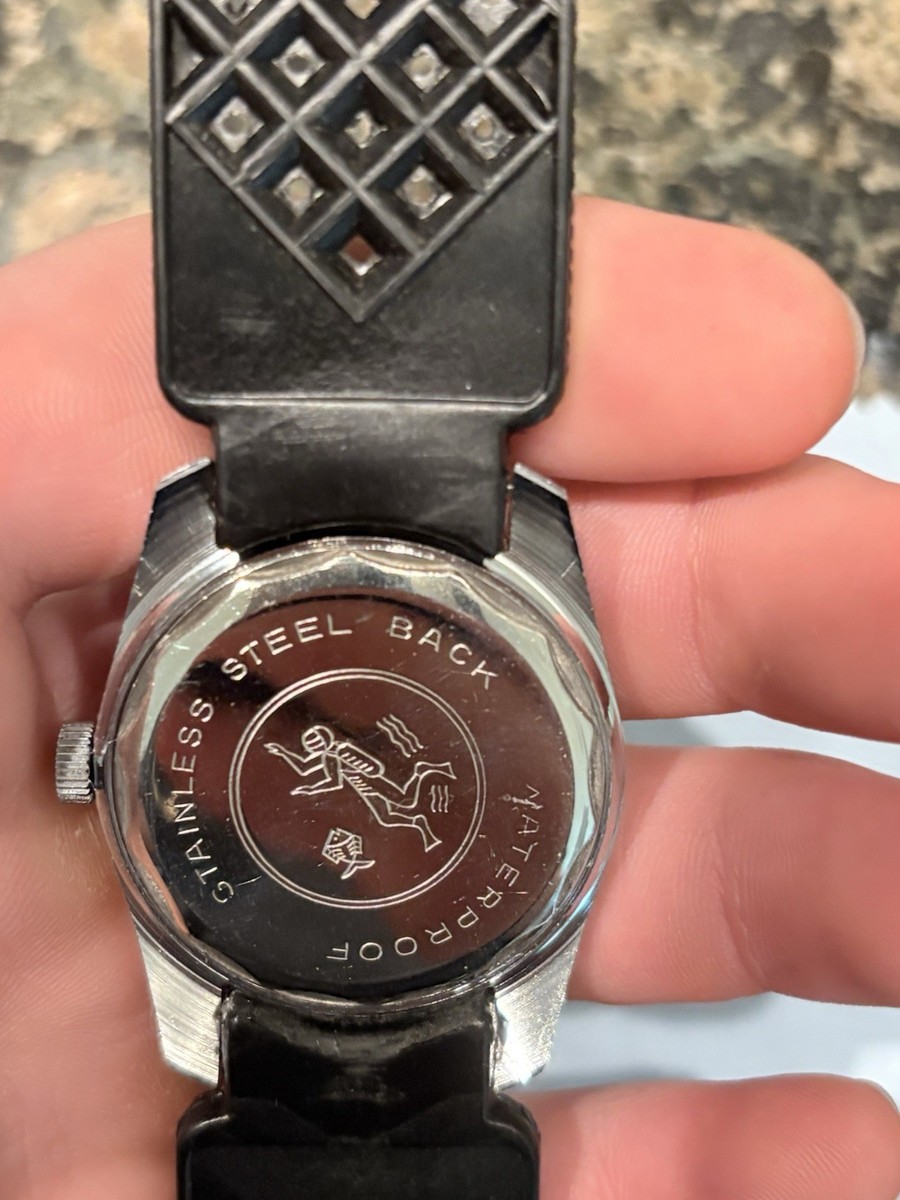 Vintage 1970's Swank Gran Sport 150 French Dive Watch/Tropical