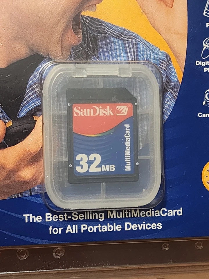 Vtg SanDisk MultiMediaCard Memory Card for Mobile Phones, PDAs, Mp3, Camcorders - Image 2 of 4