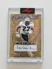 2026-Leaf- Willie Roaf-Saints-Ot-Electrum-Vibrance-1/1 Autograph Card