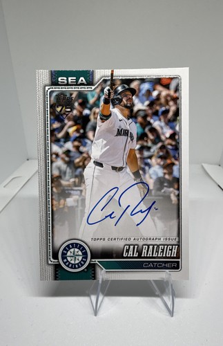 Cal Raleigh #140 2026 Topps Flagship Real One Autograph card