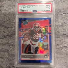 2020 Panini Donruss Optic Blue /179 TEE HIGGINS #160 Rated Rookie PSA MINT 9