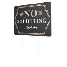  No Solicitors Sign for Yard Trespassing Soliciting Signs Aluminum