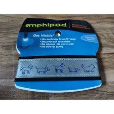 Amphipod Stretch Bright Reflective Band - Dogs in Woof Blue!