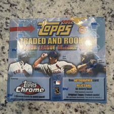 2002 Topps Traded Rookies MLB Baseball HTA 10 PACKS 35 cards FACTORY SEALED BOX