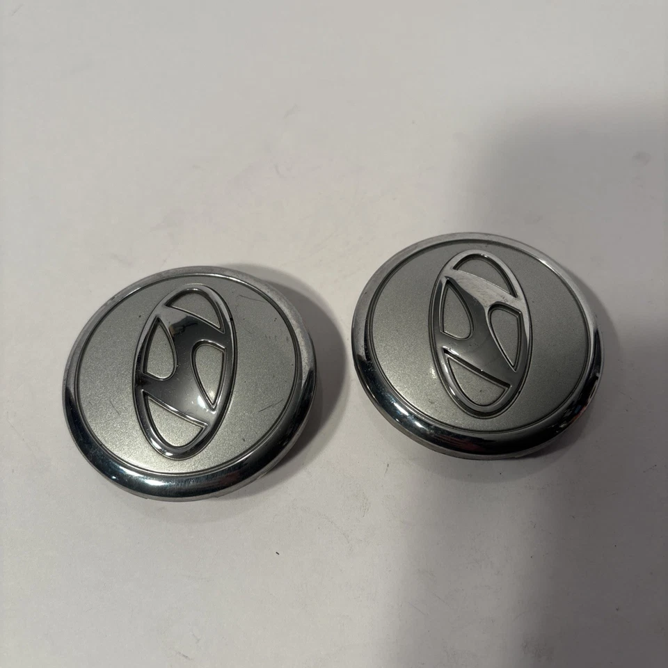 (2) Tapacubos central de rueda Hyundai Elantra 2009-2012 16" 2,5" OD plateado 52960-2H800 Foto 3 de 4
