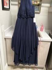 ELIZA J NWT  Navy   Lined Gown  Dress 16