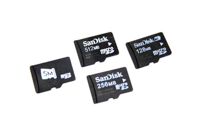 Lot of 4 MicroSD Cards SanDisk & SM 128MB 256MB 512MB Working