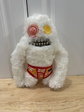 Fuggler Plush Funny Ugly Monster 9" Budgie Edition White Sasquoosh Floral Briefs