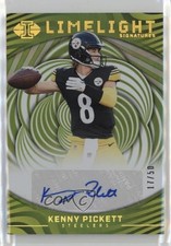 2023 Panini Illusions Limelight Signatures Gold 17/50 Kenny Pickett Auto ms9