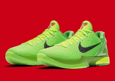 Nike Kobe 6プロトログリンチ Size 8 - Nike Kobe 6 Protro Grinch Sneakers Green Apple Men CW2190 シューズ(男性用)
