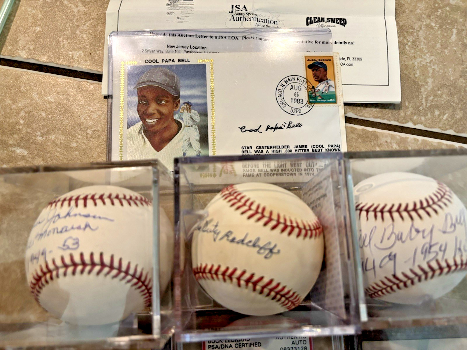 Blow-out Seven  Negro League Legends All Signed  Autographs! No junk!! PSA JSA view 3