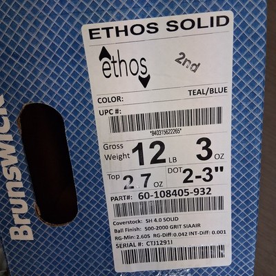Brunswick Ethos Solid BOWLING BALL 12 lb. NEW IN BOX #291 | eBay