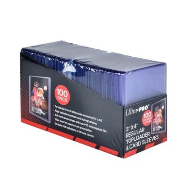 Ultra Pro 3'' x 4'' Regular Toploaders & Card Sleeves (100 count retail pack)