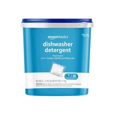 Amazon Basics Dishwasher Detergent Pods Fresh Scent 85 Count