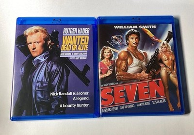 Wanted Dead Or Alive (1986) & Seven (1979) Blu-ray Bundle Rare OOP Kino Lorber