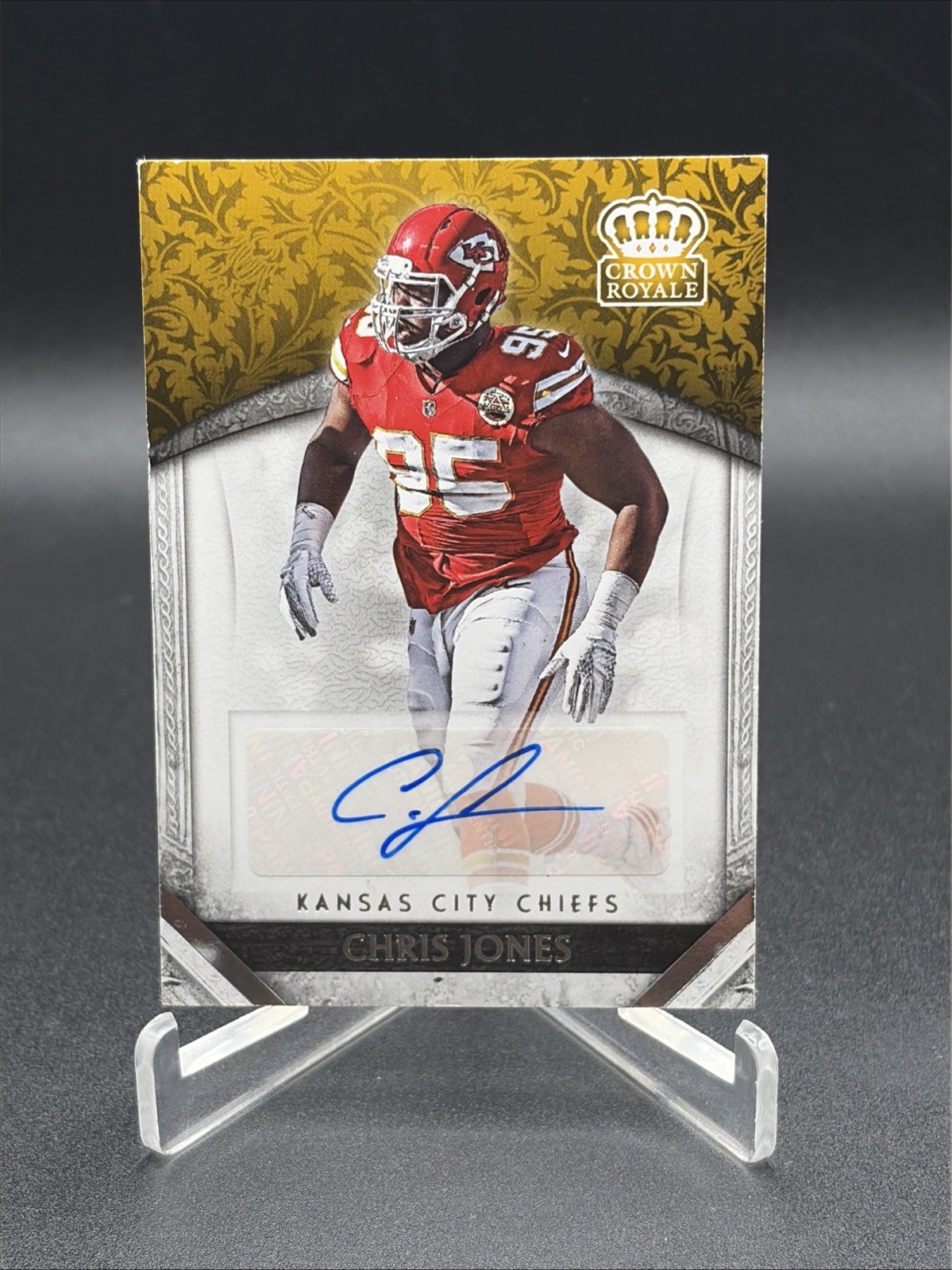 2016 Crown Royals Chris Jones RC Auto KC Chiefs Panini Preferred Rookie