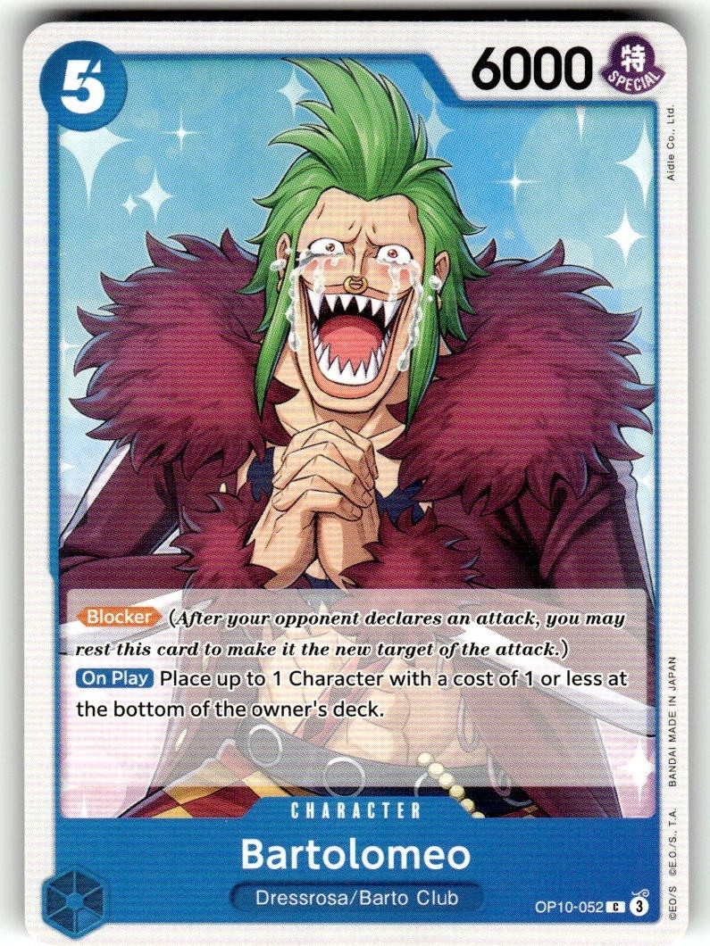 Bartolomeo OP10-052 Royal Blood Regular