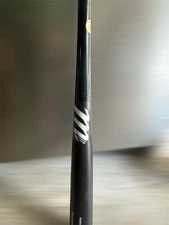 MLB Marucci Wood Bat - Black Handle - Charcoal Gray Barrel 34”