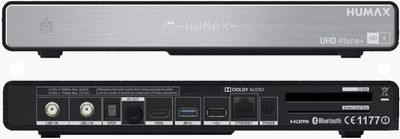 Humax UHD 4tune+ HD-SAT-Receiver - Schwarz/Silber