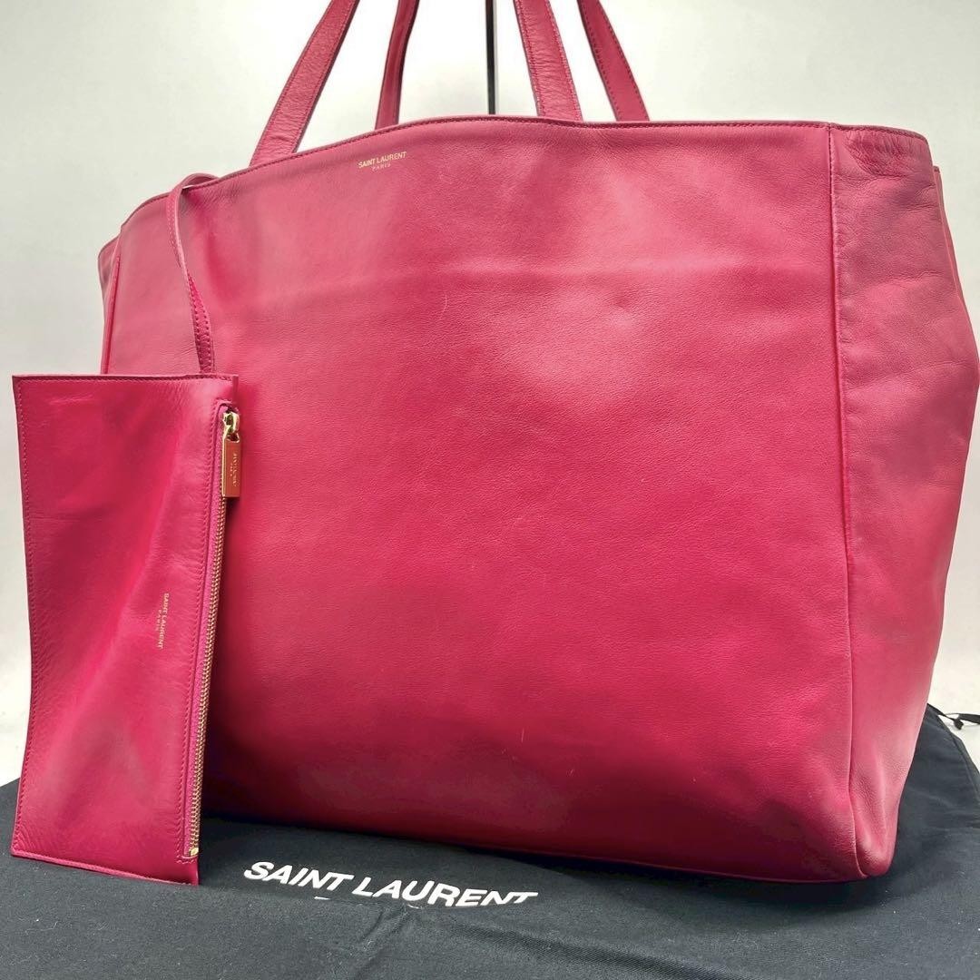 Rara borsa Saint Laurent Volise reversibile A4 in ottime condizioni con marsupio