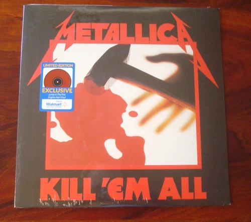 Metallica. Kill 'Em All. NEW SEALED Fire Engine Red Colored Vinyl LP