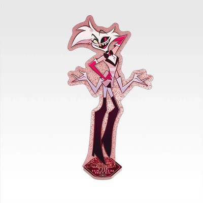 Hazbin Hotel Angel Dust Acrylic Stand & Plush Mascot Doll Set