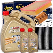 FILTERSET INSPEKTIONSPAKET+CASTROL 5W30 ÖL 2.0 TDI BiTDI für VW AMAROK 122-180PS