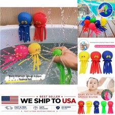 Silicone Octopus Bath Toy Water Squeeze Toy for Kids Pool Bathtub
