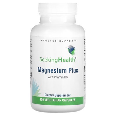 2 X Seeking Health, Magnesium Plus with Vitamin B6, 100 Vegetarian Capsules
