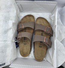 Birkenstock Arizona Bs Birko Flor Leather Mocca Color Regular Wide