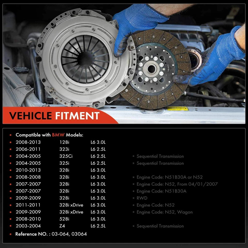 Комплект муфты коробки передач для BMW 128i 323i 325Ci 325i 328i xDrive Z4 2,5 л 3,0 л - Изображение 2 из 4