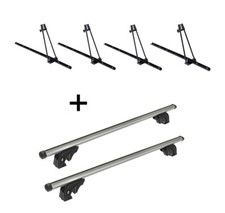 4 Fahrradträger ORION+Dachträger LION1 für für VW Polo III 6N2 Vari 5Tür 99-03