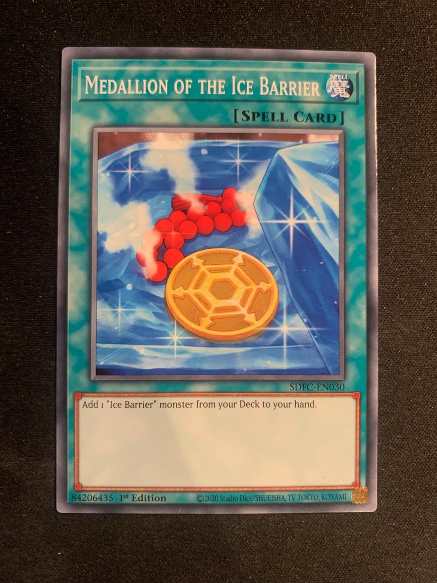 Medallion of the Ice Barrier - SDFC-EN030 - Yu-Gi-Oh - Freezing Chains N/M  | eBay