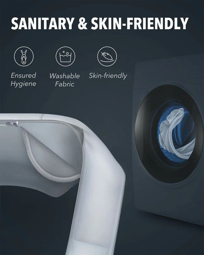 Naipo Shiatsu Back Massager Neck Massager with Adjustable Heat and Straps Relief