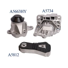 3X Engine Motor & Auto Transmission Mount for 2016-2019 Ford Explorer V6 3.5L