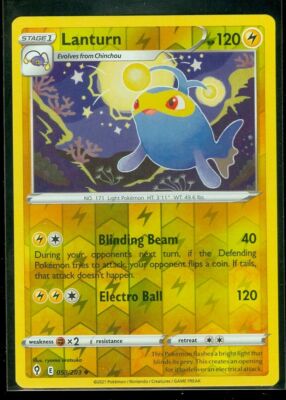 Pokemon - LANTURN - 053/203 - Reverse Holo - Evolving Skies - New