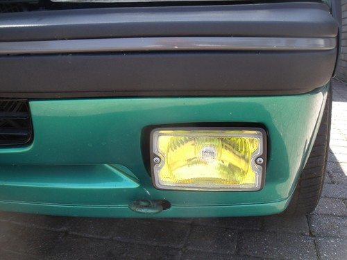 PEUGEOT 205 GTI CTI FAHRSCHEINWERFER LAMPEN NEUE RAHMEN PULVERBESCHICHTET GLOS PAAR - Bild 3 von 4