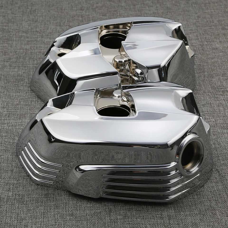 Cubiertas de válvula de culata cromadas aptas para BMW R1200GS 2009-2013 R1200R 2010-2013 Foto 4 de 4