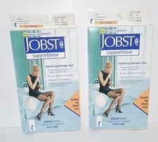 Jobst Mild Compression Knee High Ultra Sheer White 8-15 mmhg Size 7-9 Lot of 2