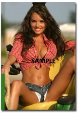 TRACTOR SEXY GIRL REFRIGERATOR GLOSSY MAGNET CHRISTMAS MAN CAVE GAG GIFT