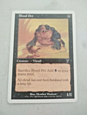 MTG Blood Pet Seventh Edition - Premium NOS - See Description | eBay