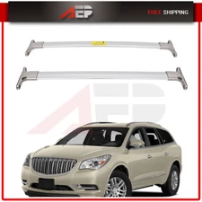 Roof Rack Cross Bar Set For 2009-2016 Buick Enclave Luggage Cargo Carrier Silver
