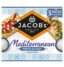 JACOB'S MEDITERRANEAN PINCH OF SALT CRACKERS X 2