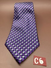 Geoffrey Beene Silk Tie purple/Geometric 56" x 4"