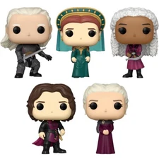 Funko Pop! HOTD House Of The Dragon Series 3 5 Pc Set w/ Protectors  Rhaenyra