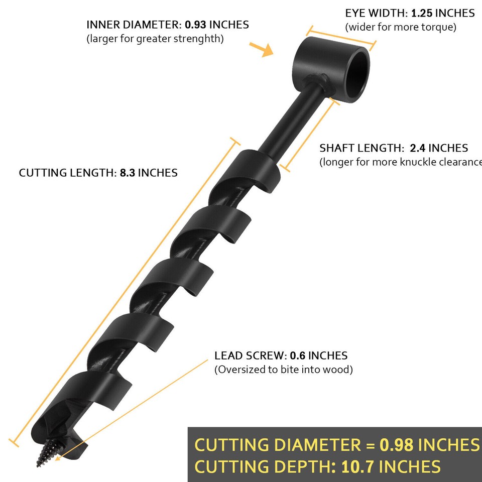 Scotch Eye Wood Auger Drill Bit For Bushcraft Backpack And Camping