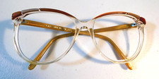 Vintage ELITE OPTICAL Jaclyn 57 Brown/Tan 54/17 Eyeglass Frame NOS D12