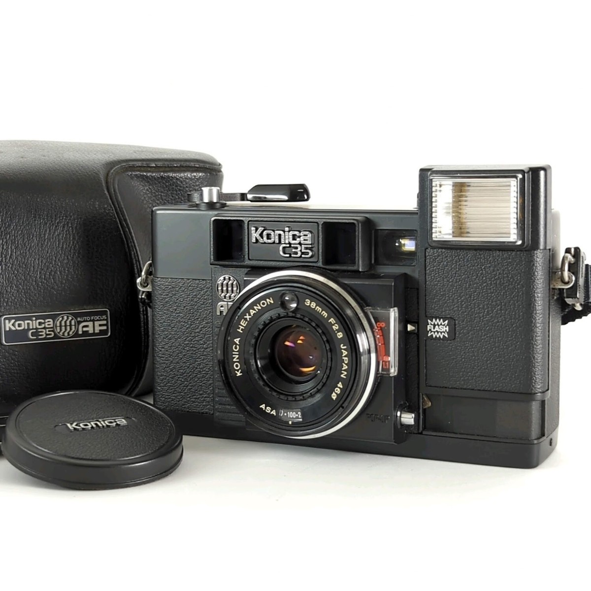 Appareil Photo Konica C35 AF2 à Objectif Hexanon 38mm F/2.8 - Pour Pièces, Années 70
