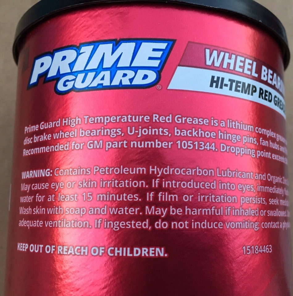 HI TEMP RED WHEEL BEARING GREASE GHT16 1 POUND NEW eBay